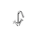 Смеситель для раковины, двухвентильный Hansgrohe Logis (цвет - хром) (71271000) фото 1 Aquada.com.ua