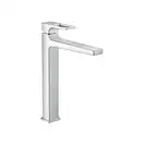 HANSGROHE Смеситель для раковины однорычажный 260, с петлеобразной ручкой и сливн. гарнитуром push-open, хром Metropol (74512000) фото 1 Aquada.com.ua