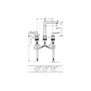 Смеситель для раковины Hansgrohe Metropol (цвет - хром), с донным клапаном Push-Open (74515000) фото 2 Aquada.com.ua