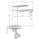 IMPRESE KAMPA cмеситель для умывальника, хром, 35 мм (05285) фото 2 Aquada.com.ua