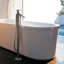 Смеситель однорычажный для ванны, напольный Axor Starck (10456000) фото 2 Aquada.com.ua