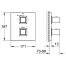 GROHE Термостат для ванны Grohtherm Cube (цвет - хром) (19958000) фото 4 Aquada.com.ua