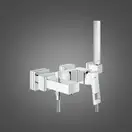 Смеситель для ванны Grohe Eurocube (цвет - хром), с душевым гарнитуром (23141000) фото 9 Aquada.com.ua