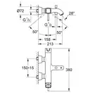 Смеситель для ванны, однорычажный Grohe Grandera DN 15 (цвет - хром) (23317000) фото 2 Aquada.com.ua