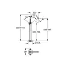 Grohe Grandera Смеситель однорычажный для ванны, напольный монтаж (23318000) фото 2 Aquada.com.ua