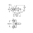 Grohe Eurodisc Joy Змішувач для ванни, хром (23431000)