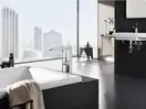 GROHE Одноважільний змішувач для ванни, підлогового монтажу Eurocube  (23672001) фото 3 Aquada.com.ua