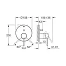 Grohe Essence New Смеситель скрытого монтажа, хром (24058001)