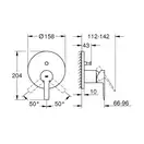 GROHE Одноважільний змішувач на 2 виходи Lineare  (24064001) фото 2 Aquada.com.ua