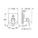 Grohe Eurocube Смеситель скрытого монтажа, хром (24094000)