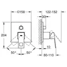 Grohe Eurocube Смеситель скрытого монтажа, хром (24094000)