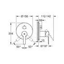 Grohe Lineare New Змішувач для ванни, хром (24095001)