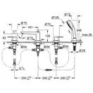 GROHE Комплект для ванни на 4 отвори BauLoop  (2511900A) (2511900A) фото 4 Aquada.com.ua