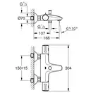 Grohe Grohtherm 800 Термостат для ванни, хром (34576000)