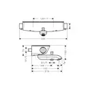 HANSGROHE Термостат для ванны Ecostat Select (13141000) фото 2 Aquada.com.ua