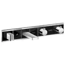 Термостат для ванны Hansgrohe RainSelect (цвет - хром/чёрный) (15359600) фото 1 Aquada.com.ua