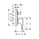 Змішувач для ванни Hansgrohe PuraVida (15445400)