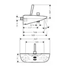 HANSGROHE Смеситель для ванны, однорычажный PuraVida (15472400) фото 2 Aquada.com.ua