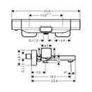 Hansgrohe Ecostat E Термостат для ванны, хром (15774000)
