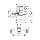 Hansgrohe Metropol Classic Змішувач для ванни, хром (31340000)