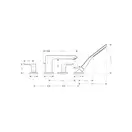 Смеситель на борт ванны Hansgrohe Metris (цвет - хром) (31442000) фото 2 Aquada.com.ua