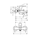 Hansgrohe Focus E Змішувач для ванни, хром (31940000)