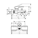 Hansgrohe Metropol Змішувач для ванни, хром (32540700)