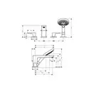 Смеситель на борт ванны Hansgrohe Metropol (цвет - хром) (32552000) фото 3 Aquada.com.ua