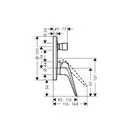 Смеситель для ванны Hansgrohe Novus (цвет - хром) (71045000) фото 3 Aquada.com.ua