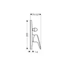 Смеситель для ванны Hansgrohe Logis (цвет - хром) (71406000) фото 2 Aquada.com.ua