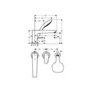 Смеситель на борт ванны Hansgrohe Talis E (цвет - хром) (71731000) фото 2 Aquada.com.ua
