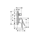Hansgrohe Talis E Змішувач для ванни/душа, хром (71745000)