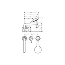 Смеситель на борт ванны Hansgrohe Talis S (цвет - хром) (72416000) фото 2 Aquada.com.ua