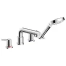 Смеситель на борт ванны Hansgrohe Talis S (цвет - хром), с душевым гарнитуром (72418000) фото 1 Aquada.com.ua
