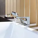 Змішувач на край ванни Hansgrohe Metropol ручка Loop Secuflex, хром (74550000)
