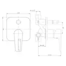 Смеситель для ванны/душа Imprese Podzima Breclav white (цвет - хром/белый) (VR-10245WZ) фото 2 Aquada.com.ua