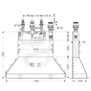 HANSGROHE Внутреняя часть смесителя на 4 отв. на край ванны (13444180) фото 2 Aquada.com.ua