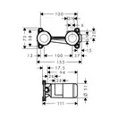 Hansgrohe Metris Скрытая часть для смесителя (13622180)