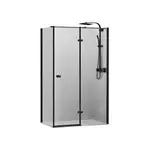 Душевая кабина Devit Up 1200 х 800 х h1900 мм правая (профиль - чёрный матовый, стекло - прозрачное) (FEN2310BR)