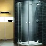 Radaway Полукруглая кабина с двустворчатой распашной дверью стекло графитовое Almatea PDD 1000 x 1000 (30522-01-05N)