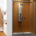 Душевая дверь Radaway Premium Plus DWD 160 + боковая стенка S 160х190 см (профиль - хром; стекло - прозрачное) (33363-01-01N)