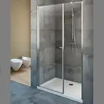 Душевая дверь Radaway Eos DWS 110, одностворчатая 110х1950 см (профиль - хром; стекло - прозрачное) (37991-01-01NL)