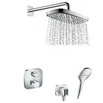 Душевая система скрытого монтажа с термостатом Hansgrohe (цвет - хром) (1570800+27385000+01800180+26485000+26520000+28276000)