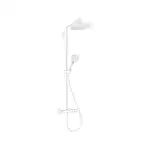 Душова система Hansgrohe Croma Select S 280 1jet Showerpipe з термостатом, matt white (26890700)