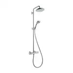 Душова система Hansgrohe Croma 220 1jet Showerpipe з термостатом, хром (27185000)