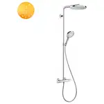 Душова система Hansgrohe Raindance Select S 240 Showerpipe PowderRain 1jetP з термостатом, хром (27633000)