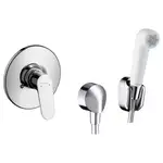 HANSGROHE Набор для гигиенического душа скрытого монтажа 2 (цвет - хром/белый) (32127111)