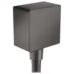 Шланговое під'єднання для душа Hansgrohe FixFit Square, шліфований чорний хром (26455340)