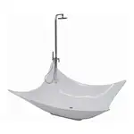 Ванна Flaminia Leggera 2200х1800х90 / 66 в комплекті з сифоном Pietraluce (LG210)