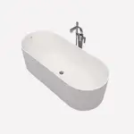 Ванна из искуственного камня Flaminia Oval 170 х 70 см, bicolor (OV170/P)
